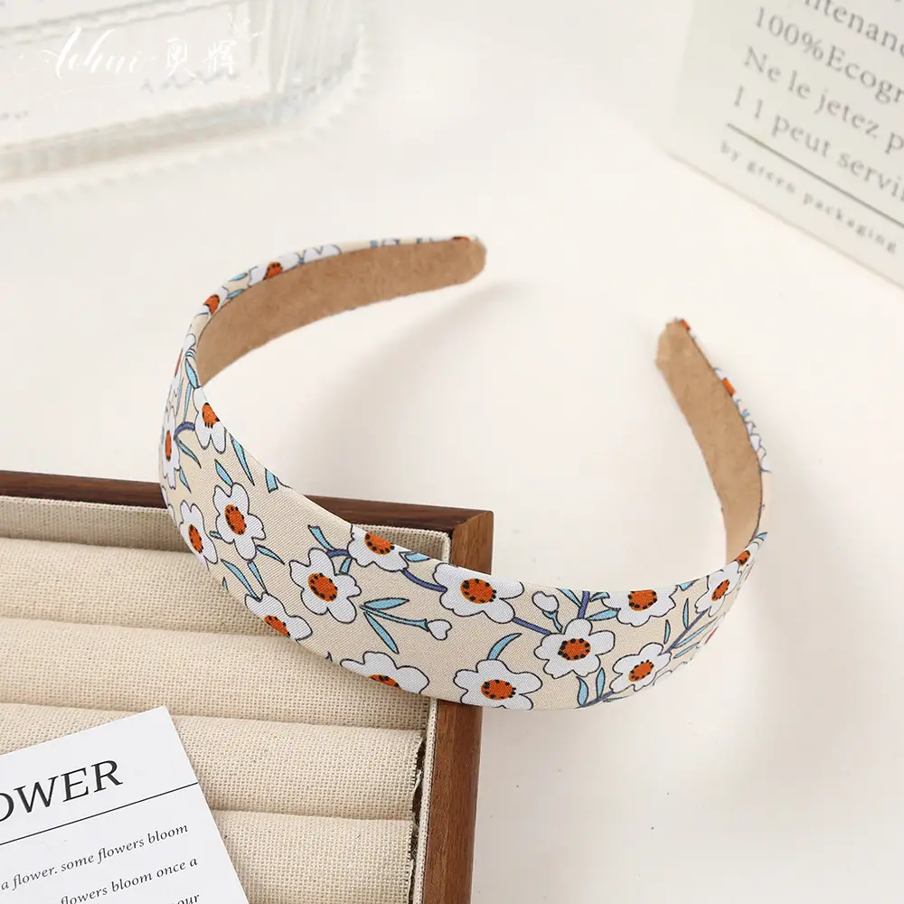Wide Brim Hair Band for Women Summer Sponge Solid Color - Image 33