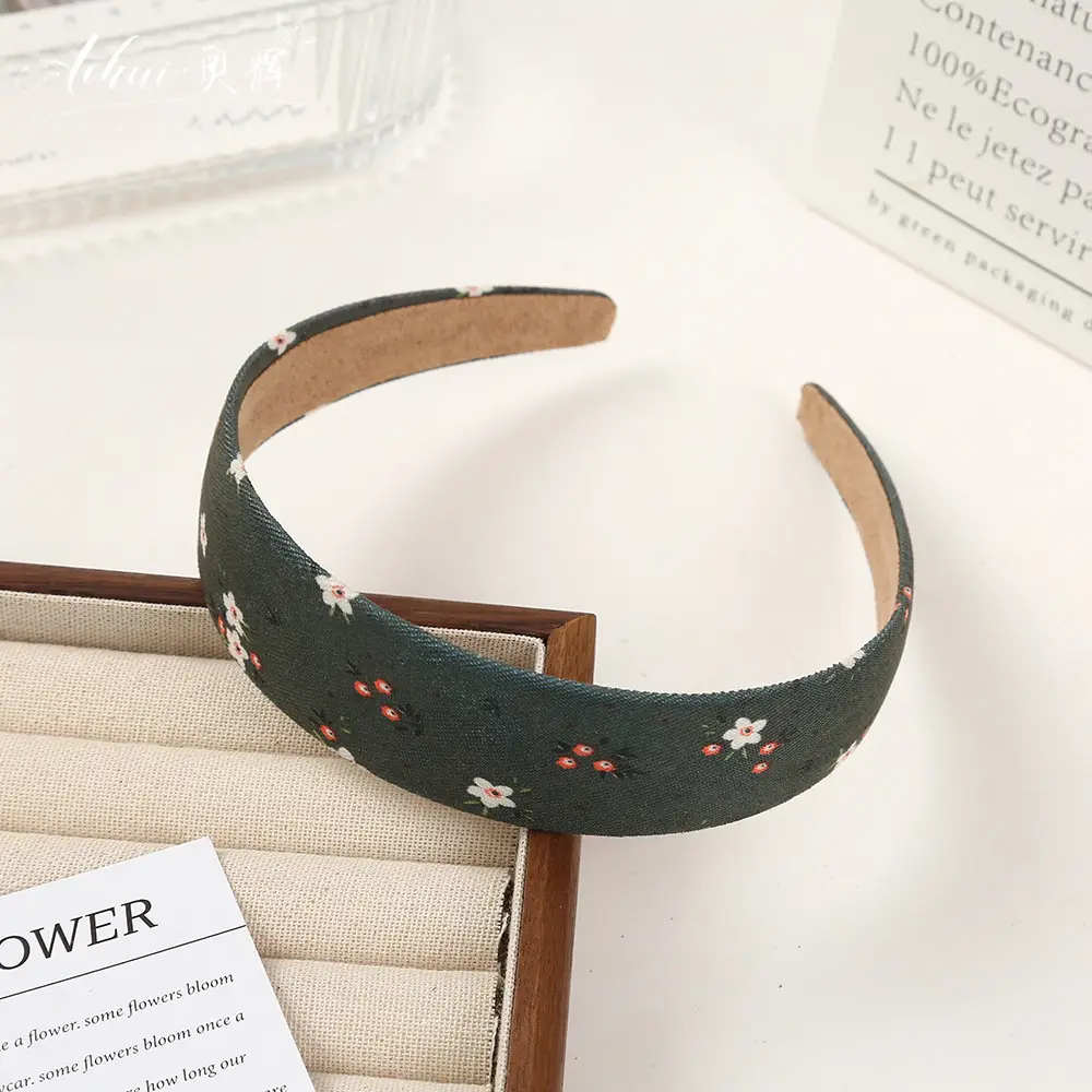 Wide Brim Hair Band for Women Summer Sponge Solid Color - Image 35
