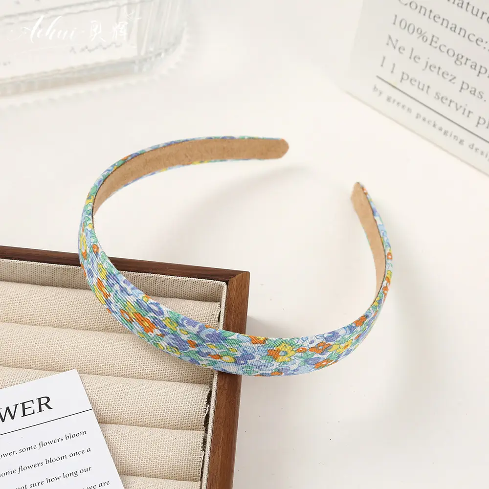 Wide Brim Hair Band for Women Summer Sponge Solid Color - Image 37