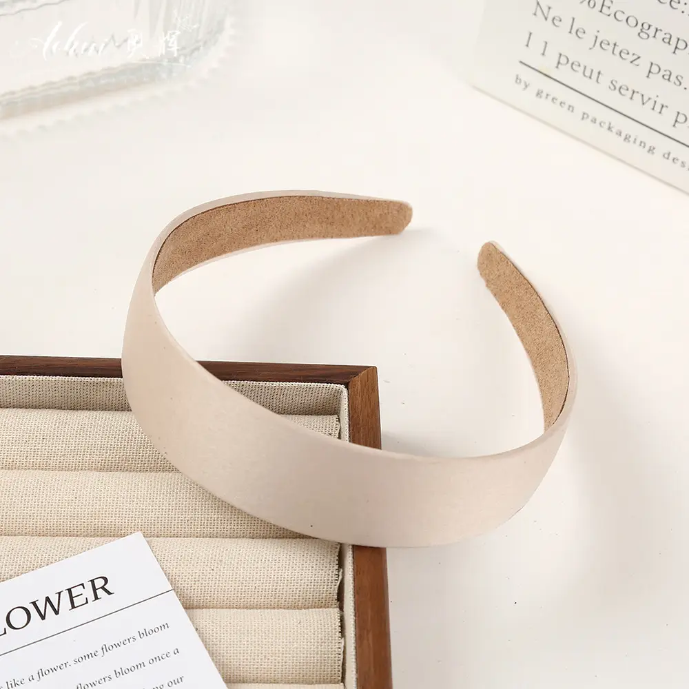 Wide Brim Hair Band for Women Summer Sponge Solid Color - Image 42