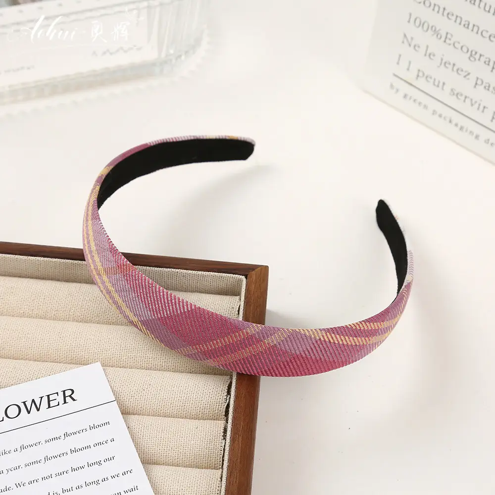 Wide Brim Hair Band for Women Summer Sponge Solid Color - Image 44
