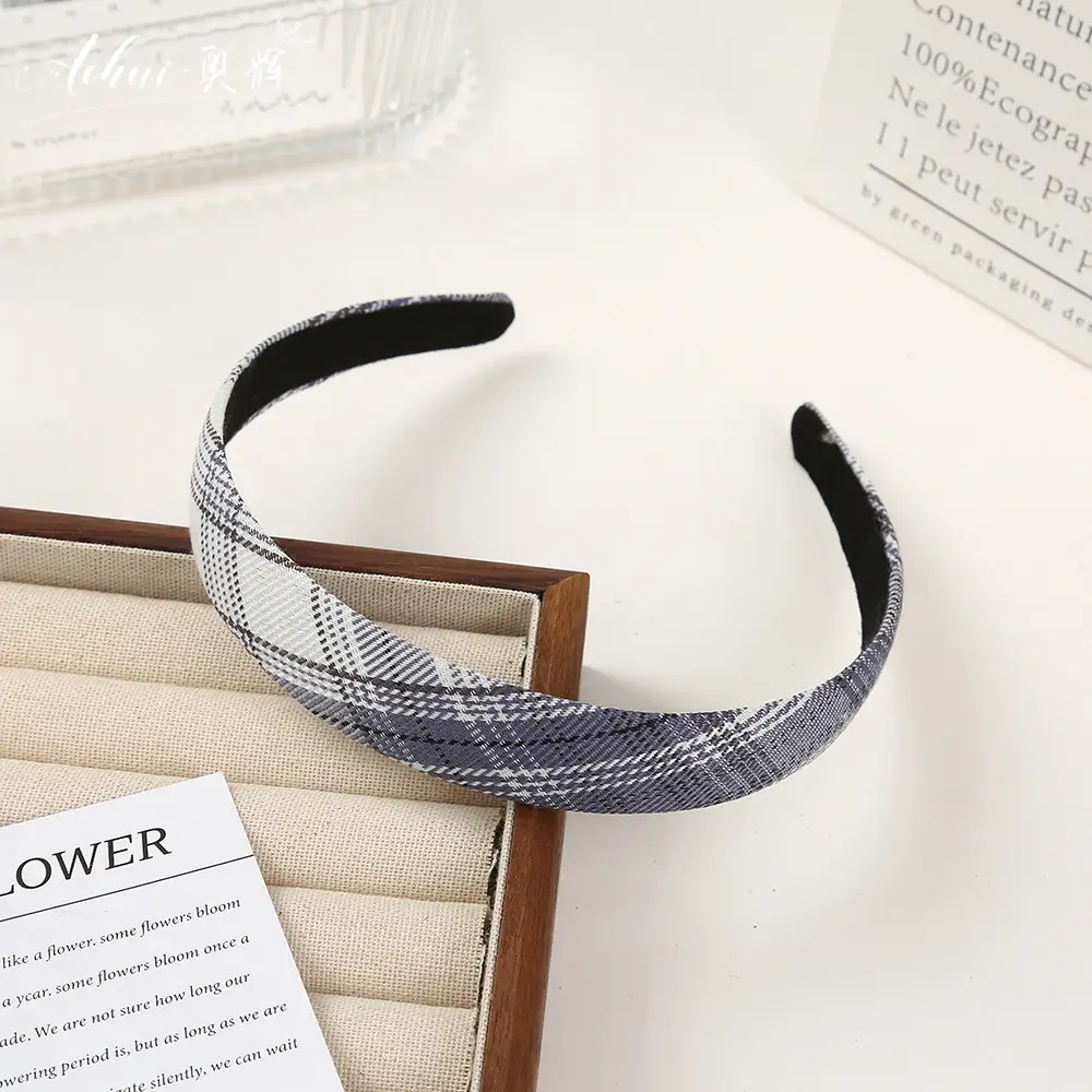 Wide Brim Hair Band for Women Summer Sponge Solid Color - Image 45