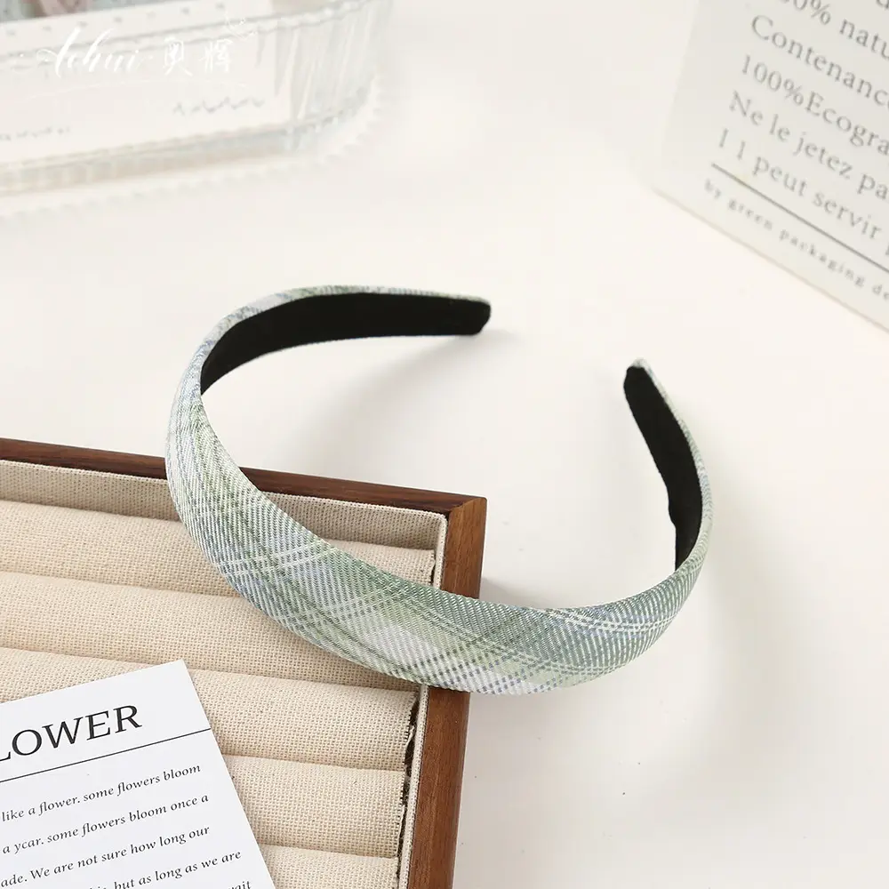 Wide Brim Hair Band for Women Summer Sponge Solid Color - Image 46