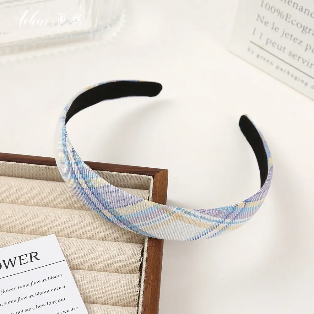 Wide Brim Hair Band for Women Summer Sponge Solid Color - Image 48