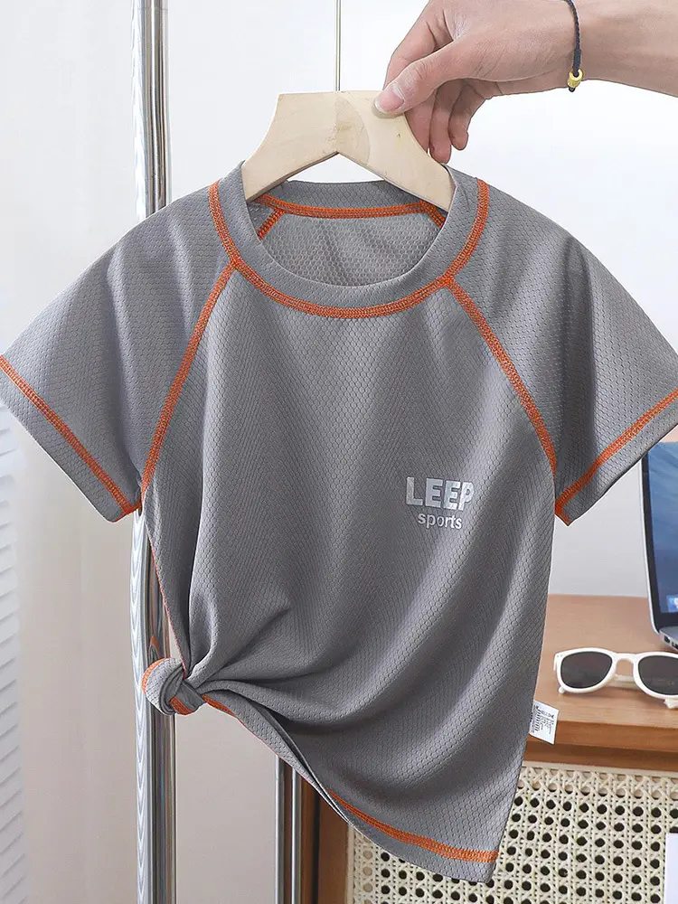 Children's Summer T-Shirts Quick Dry Mesh Top - Image 8