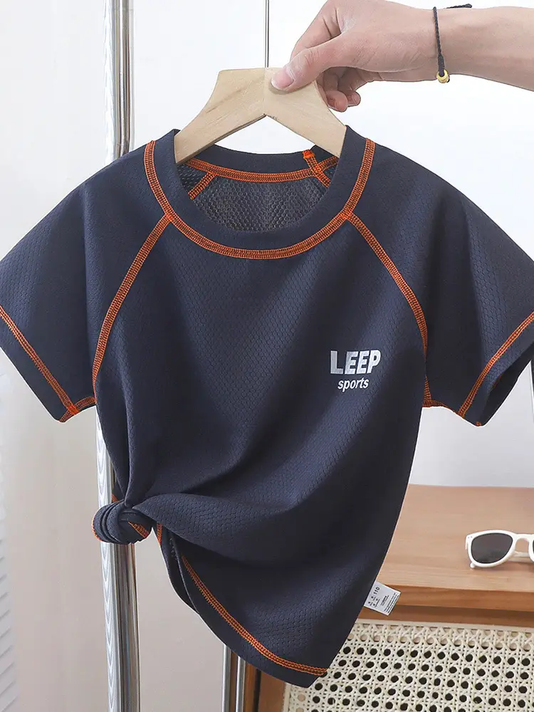 Children's Summer T-Shirts Quick Dry Mesh Top - Image 9