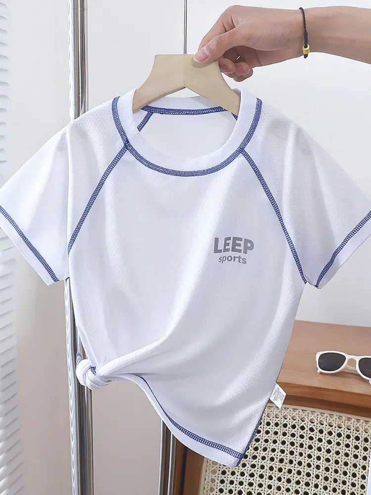 Children's Summer T-Shirts Quick Dry Mesh Top - Image 10