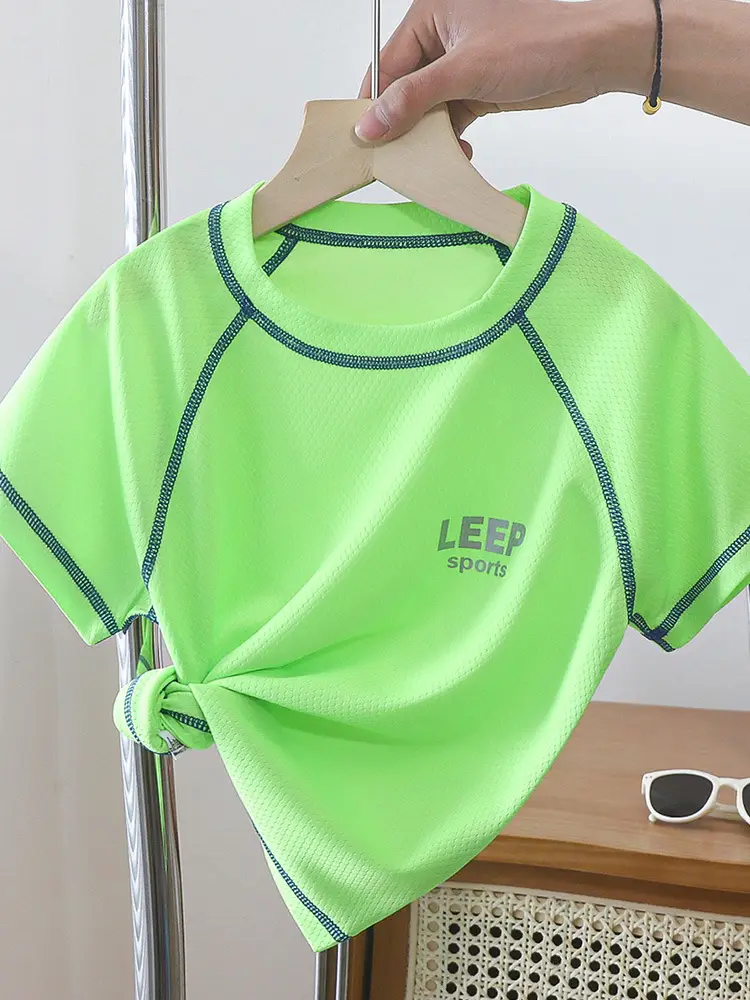 Children's Summer T-Shirts Quick Dry Mesh Top - Image 11