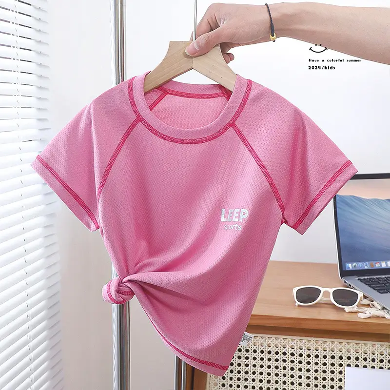 Children's Summer T-Shirts Quick Dry Mesh Top - Image 2
