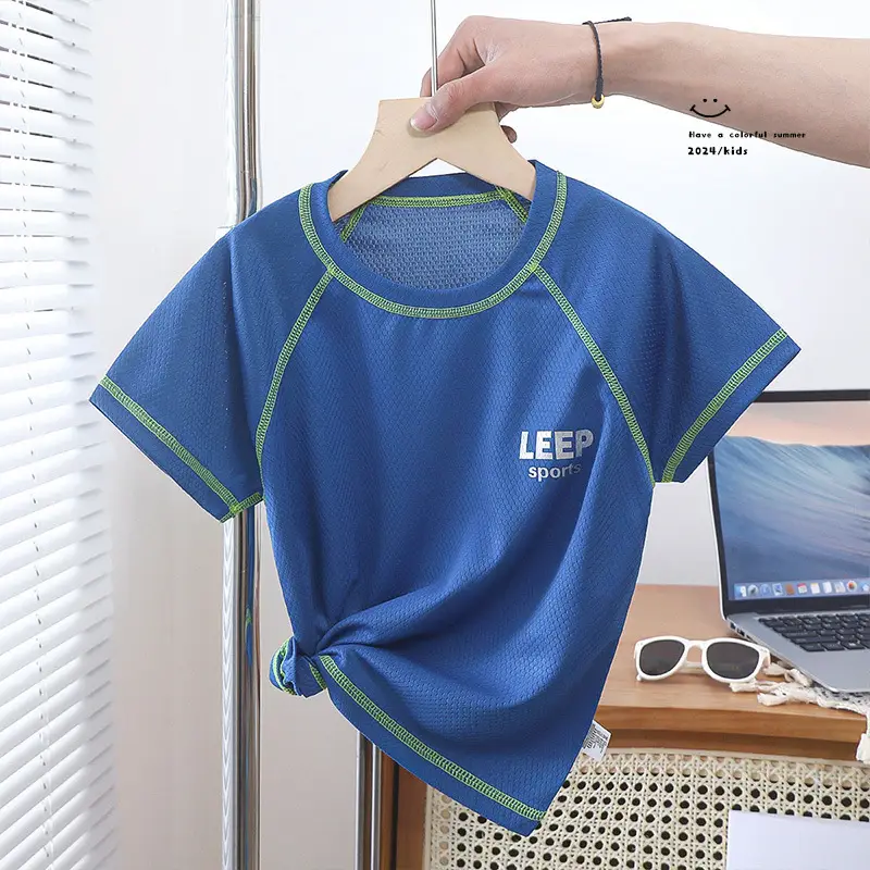 Children's Summer T-Shirts Quick Dry Mesh Top - Image 5