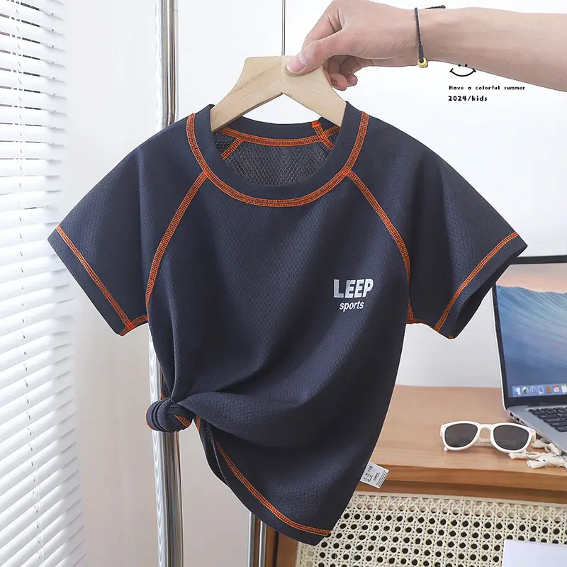 Children's Summer T-Shirts Quick Dry Mesh Top - Image 6