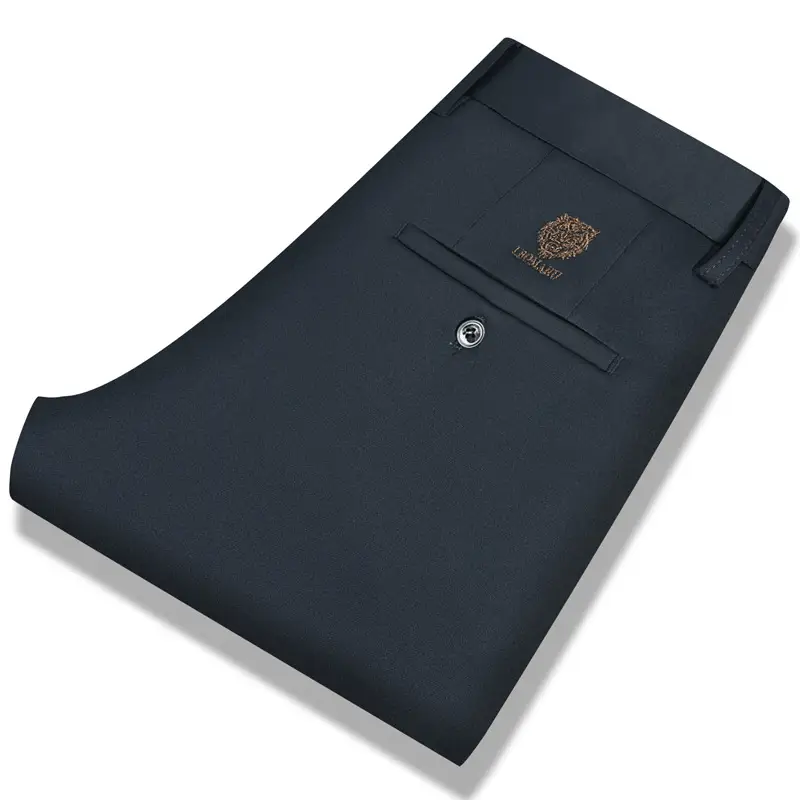Men's Black Slim Fit Business Pants 2025 Spring Fall - Image 2