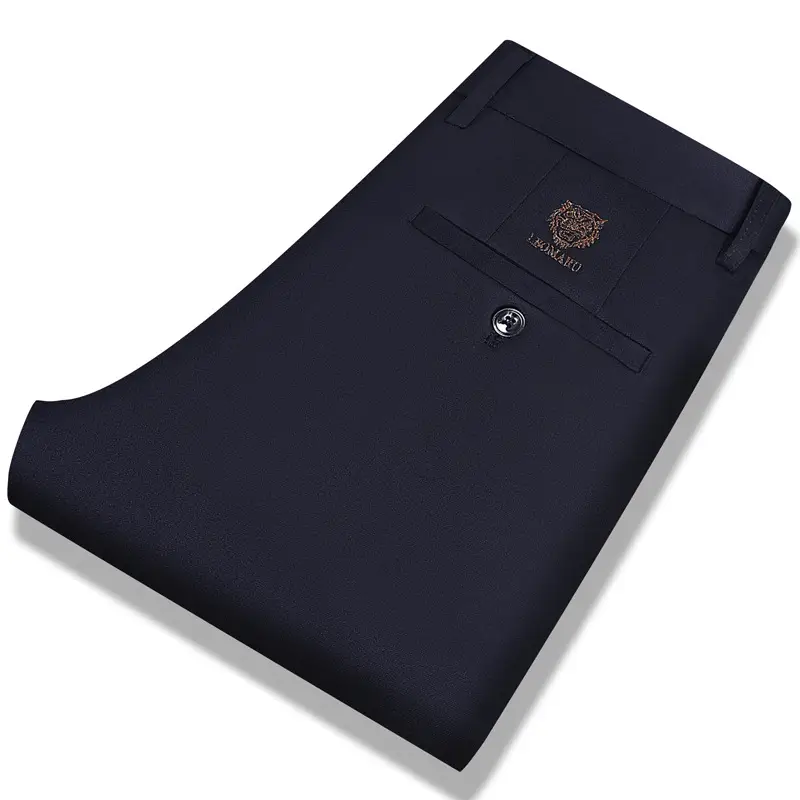 Men's Black Slim Fit Business Pants 2025 Spring Fall - Image 3