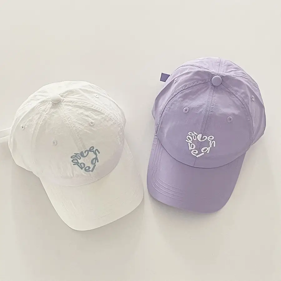 Women Korean Style Sunproof Beaded Cap White Purple - Image 11