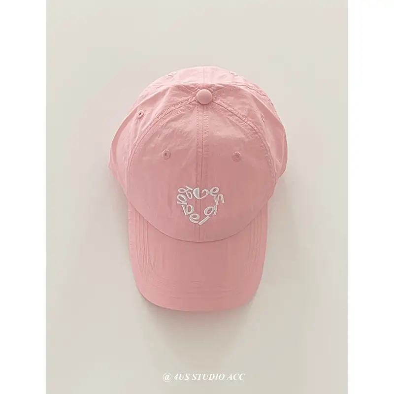 Women Korean Style Sunproof Beaded Cap White Purple - Image 5