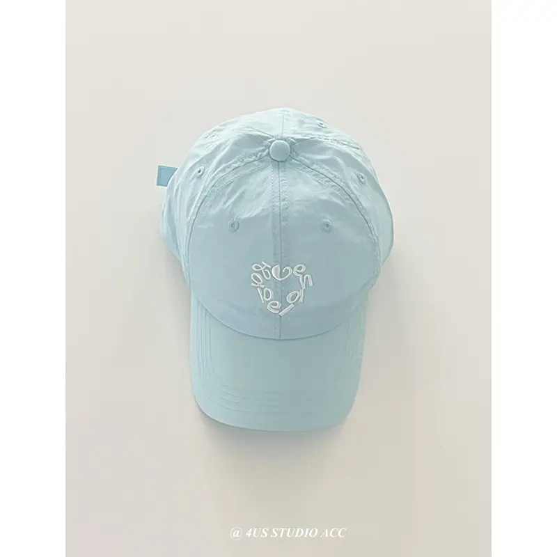 Women Korean Style Sunproof Beaded Cap White Purple - Image 6