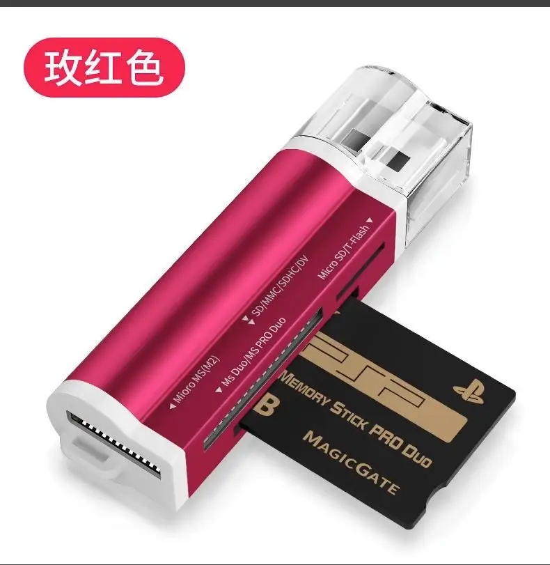 All-In-One Card Reader Blue All-in-One Mini Card Reader — feature 13