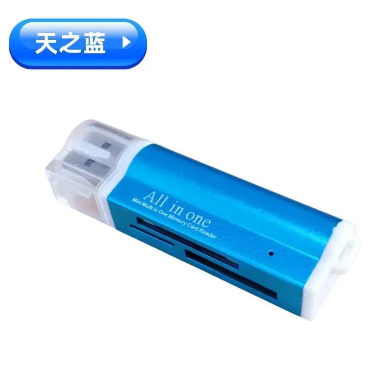 All-In-One Card Reader Blue All-in-One Mini Card Reader