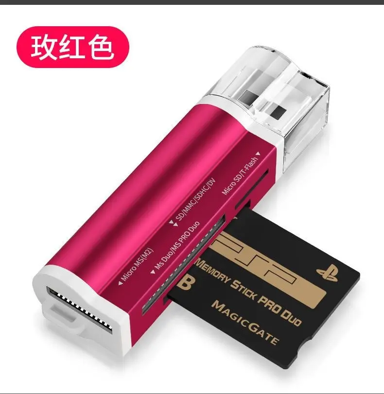 All-In-One Card Reader Blue All-in-One Mini Card Reader