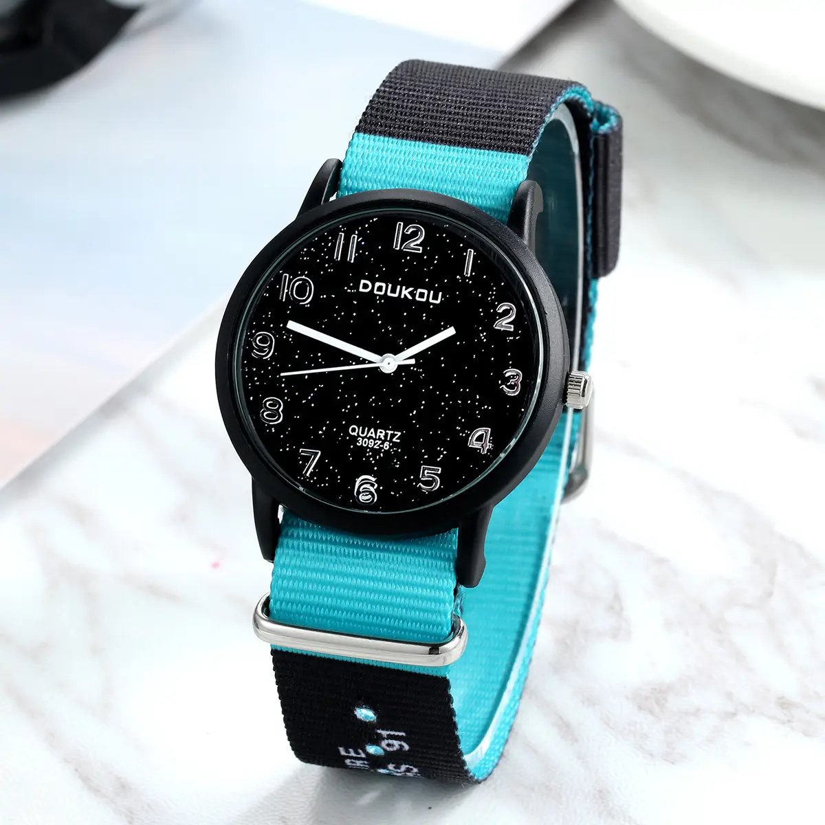 Korean Style Women's Waterproof Watch with Colorful Strap
