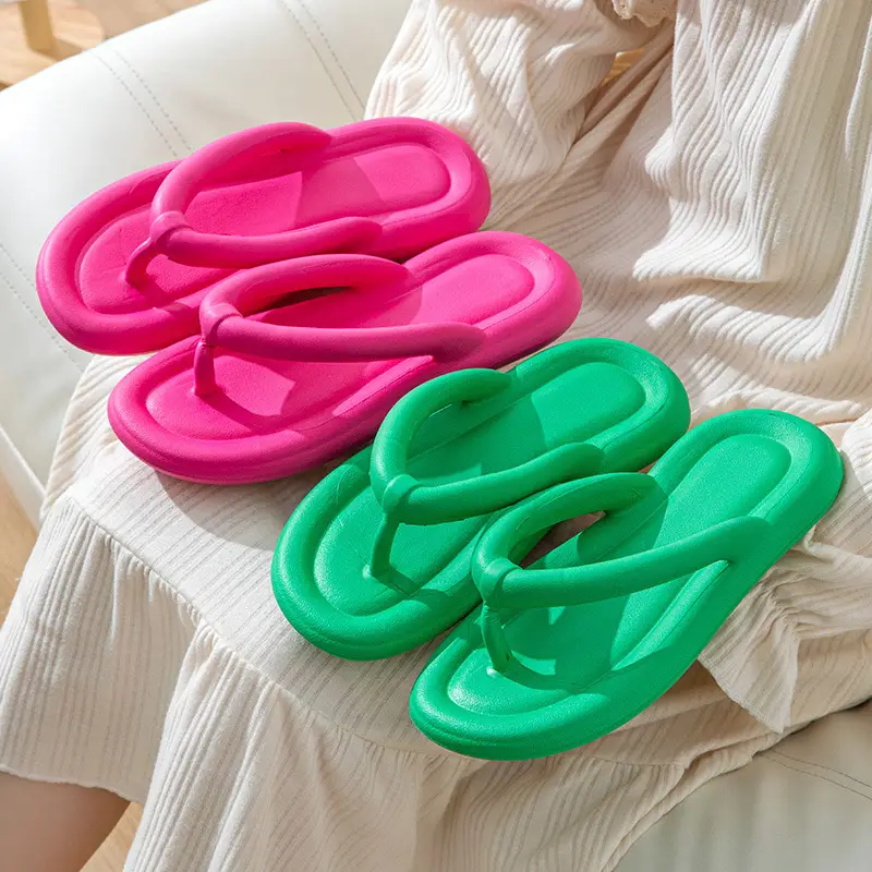 New summer slip-on flip-flops fashionable home deodorant women's Korean-style beach flip-flops - Image 8