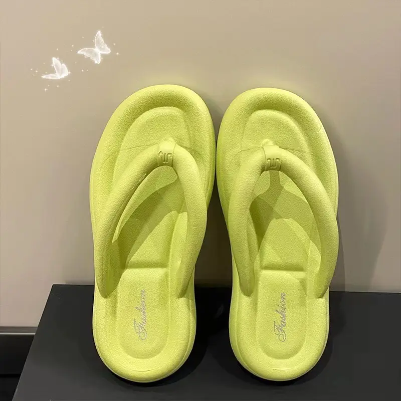New summer slip-on flip-flops fashionable home deodorant women's Korean-style beach flip-flops - Image 9