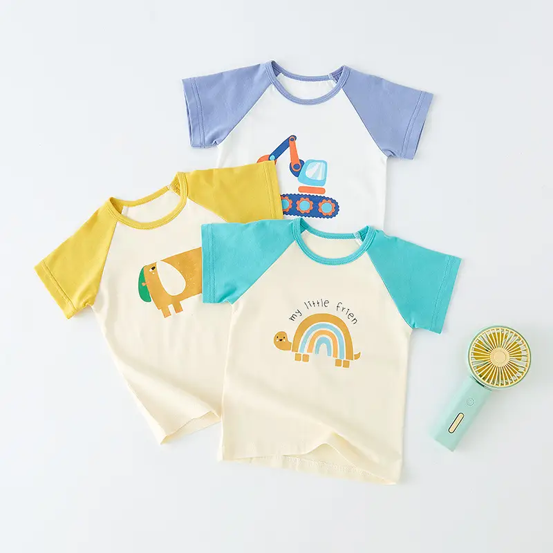 Short Sleeve Cotton T-Shirt for Boys Summer Wear - Image 7