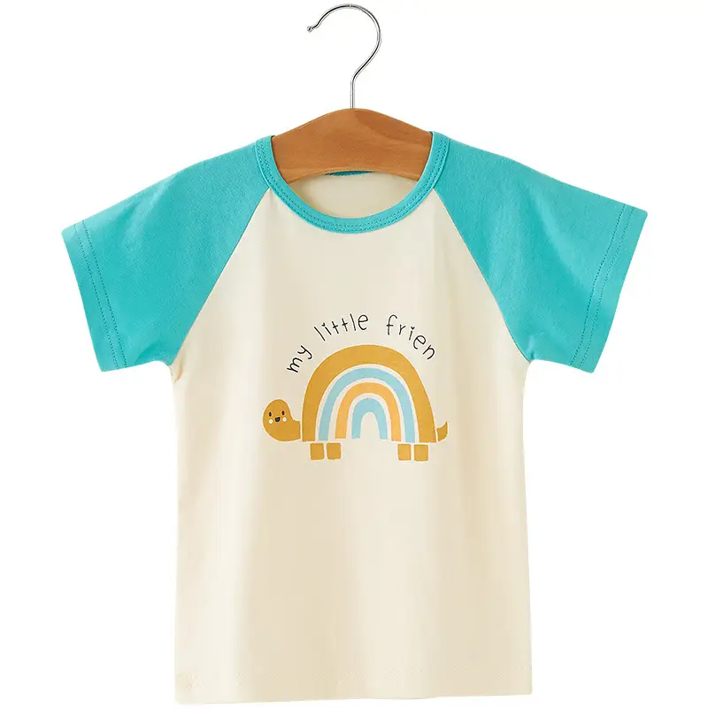 Short Sleeve Cotton T-Shirt for Boys Summer Wear - Image 11