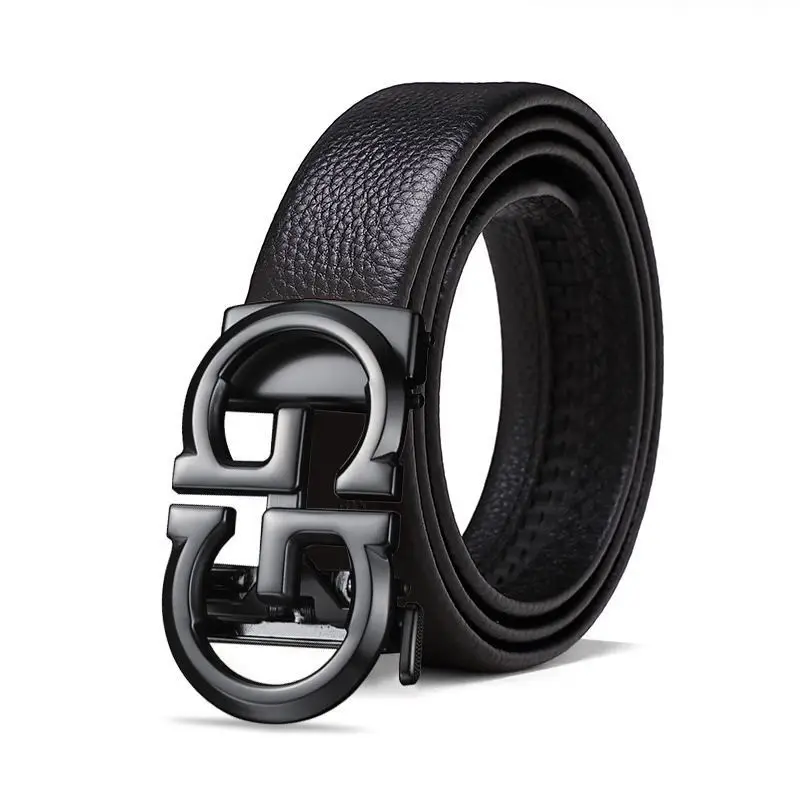 Men's Gold Logo Belt with Automatic Buckle - Image 11