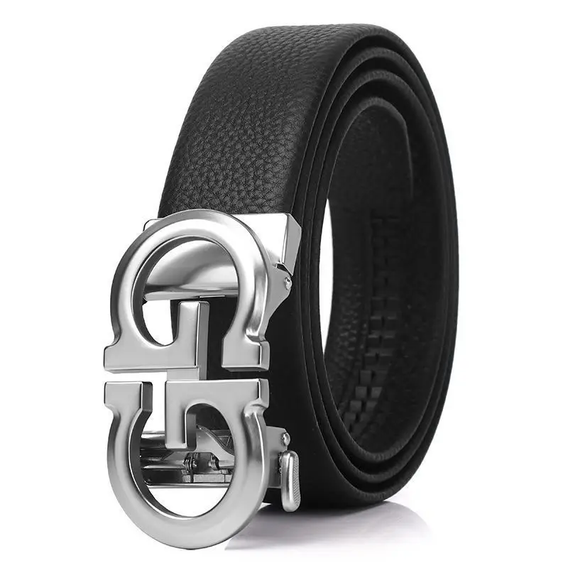 Men's Gold Logo Belt with Automatic Buckle - Image 13