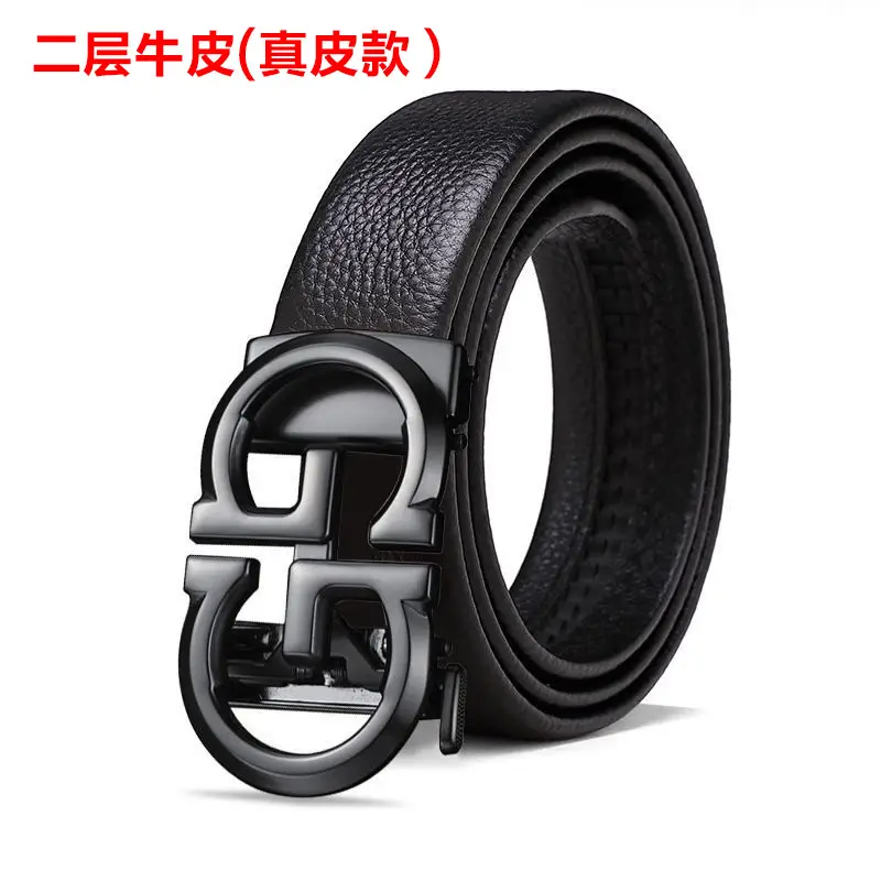 Black positive and negative G + two-layer cow belt body