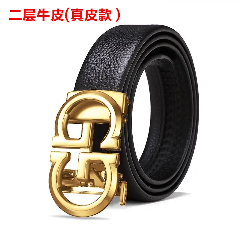 Golden positive and negative G + two-layer cow belt body