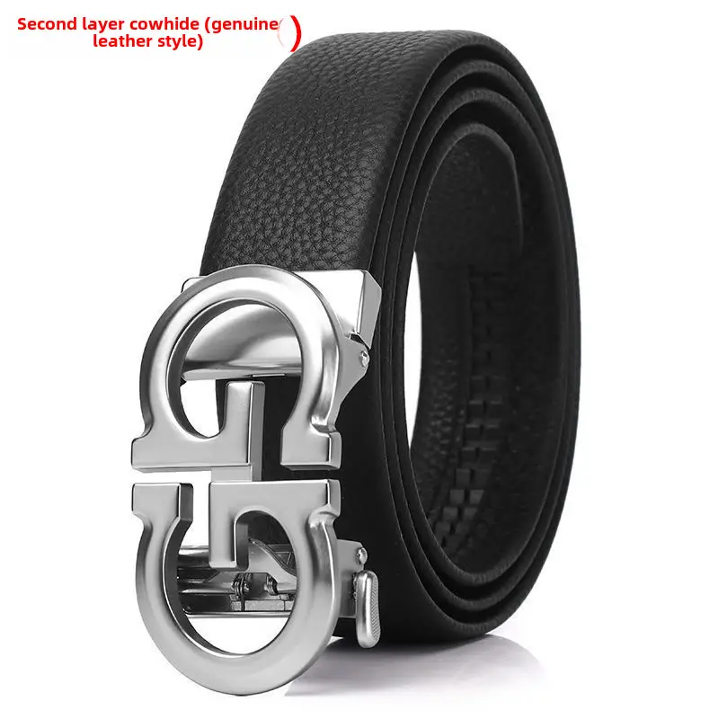 Men's Gold Logo Belt with Automatic Buckle - Image 3