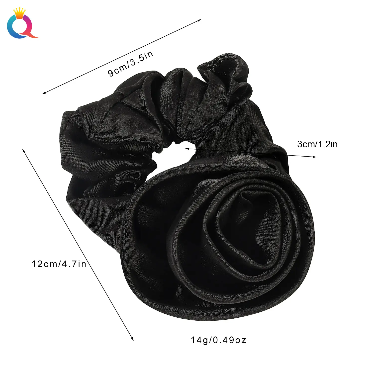 Rose Satin Hair Band for Women, Navy Blue, High Quality, Wholesale — feature 22