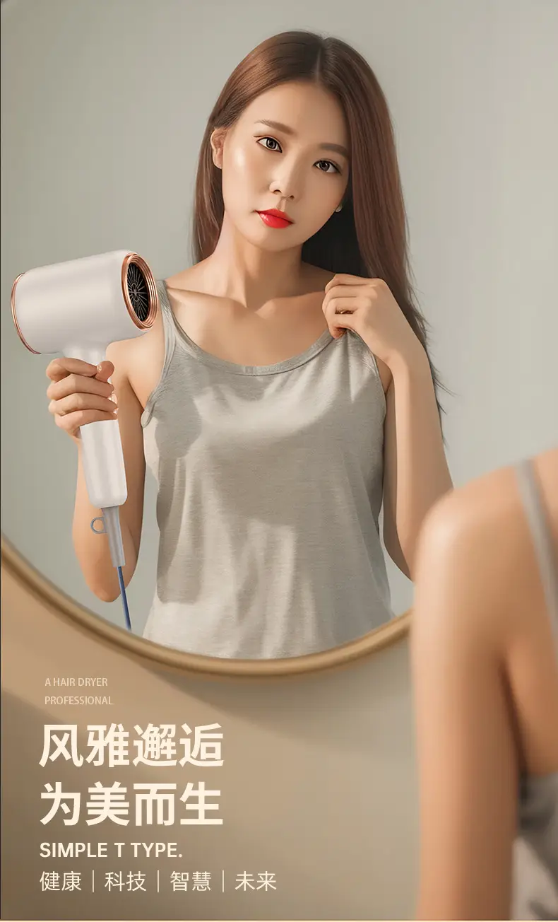 Electric Hair Dryer with Strong Wind & LED Light — feature 2