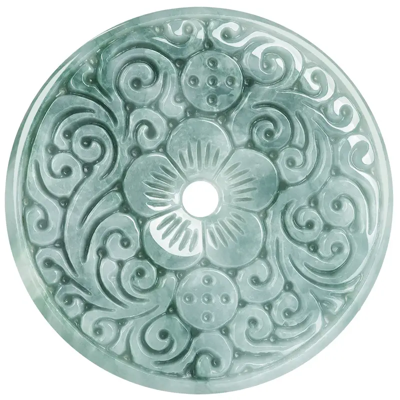 Jade Peace Buckle Pendant for Men Women