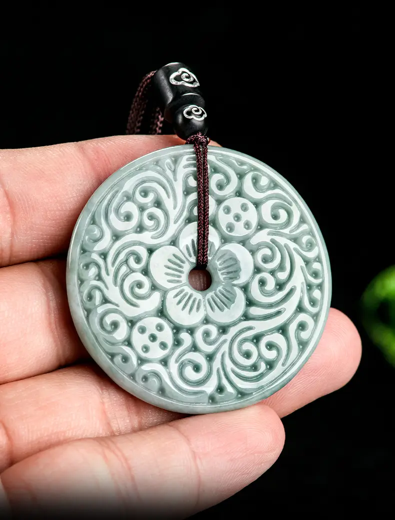 Jade Peace Buckle Pendant for Men Women — feature 11