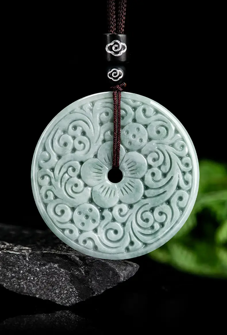 Jade Peace Buckle Pendant for Men Women — feature 2
