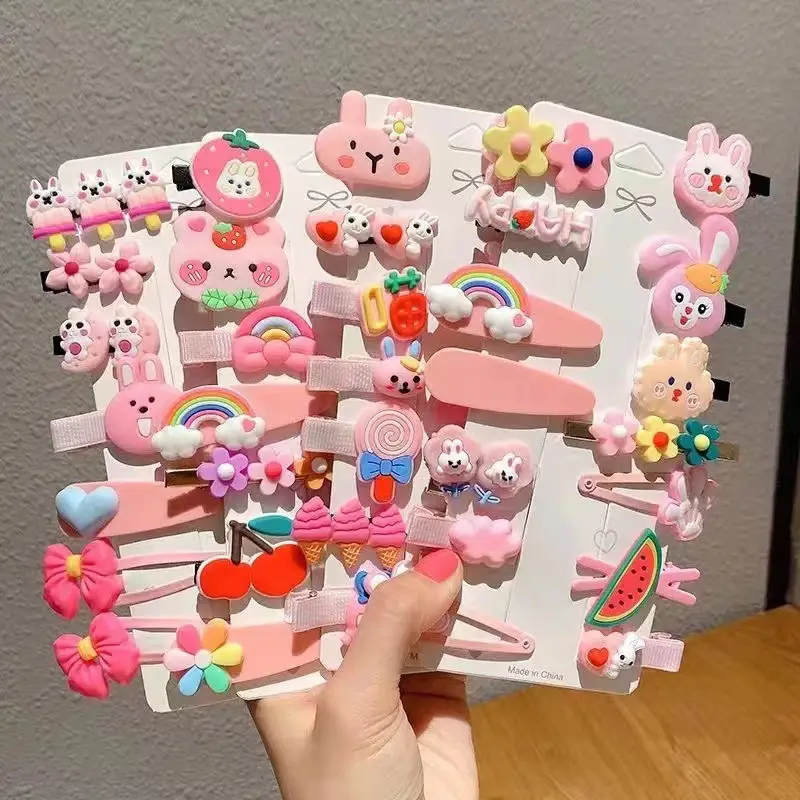 New Baby Girl 14-Piece Hairpin Set Cute Bangs Clip - Image 21