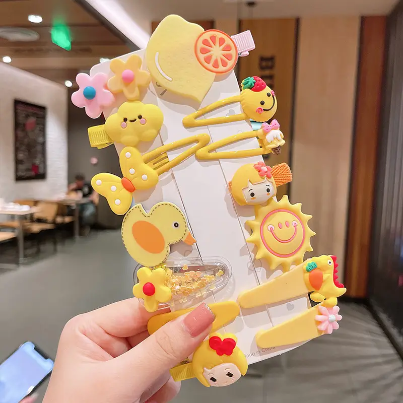 New Baby Girl 14-Piece Hairpin Set Cute Bangs Clip - Image 11
