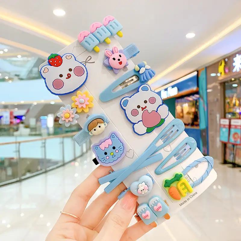 New Baby Girl 14-Piece Hairpin Set Cute Bangs Clip - Image 13