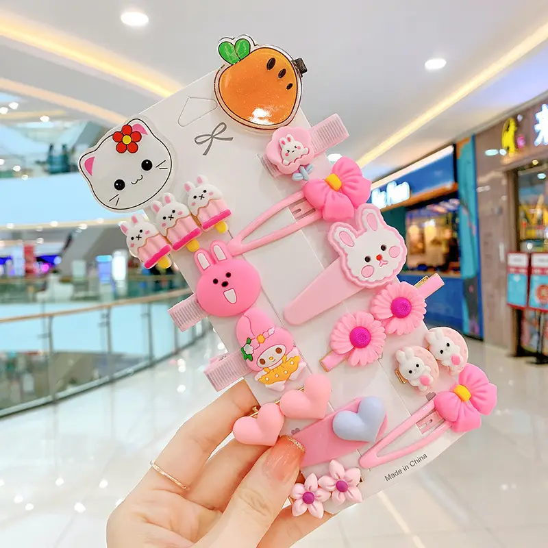 New Baby Girl 14-Piece Hairpin Set Cute Bangs Clip - Image 4