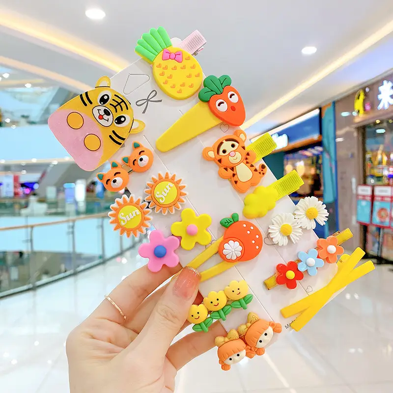 New Baby Girl 14-Piece Hairpin Set Cute Bangs Clip - Image 9