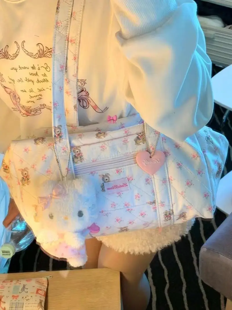 Floral Travel Tote Bag for Girls 2024 Commuter Student — feature 2