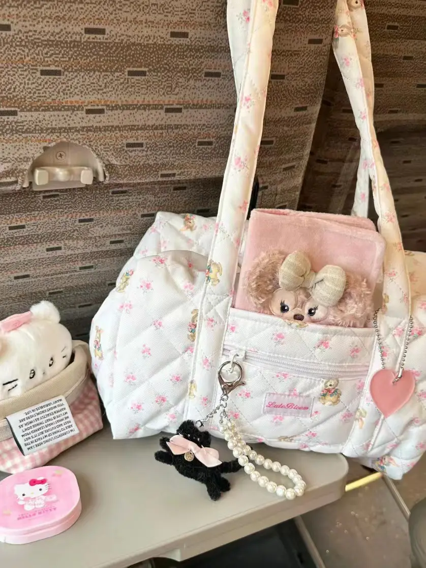 Floral Travel Tote Bag for Girls 2024 Commuter Student — feature 5