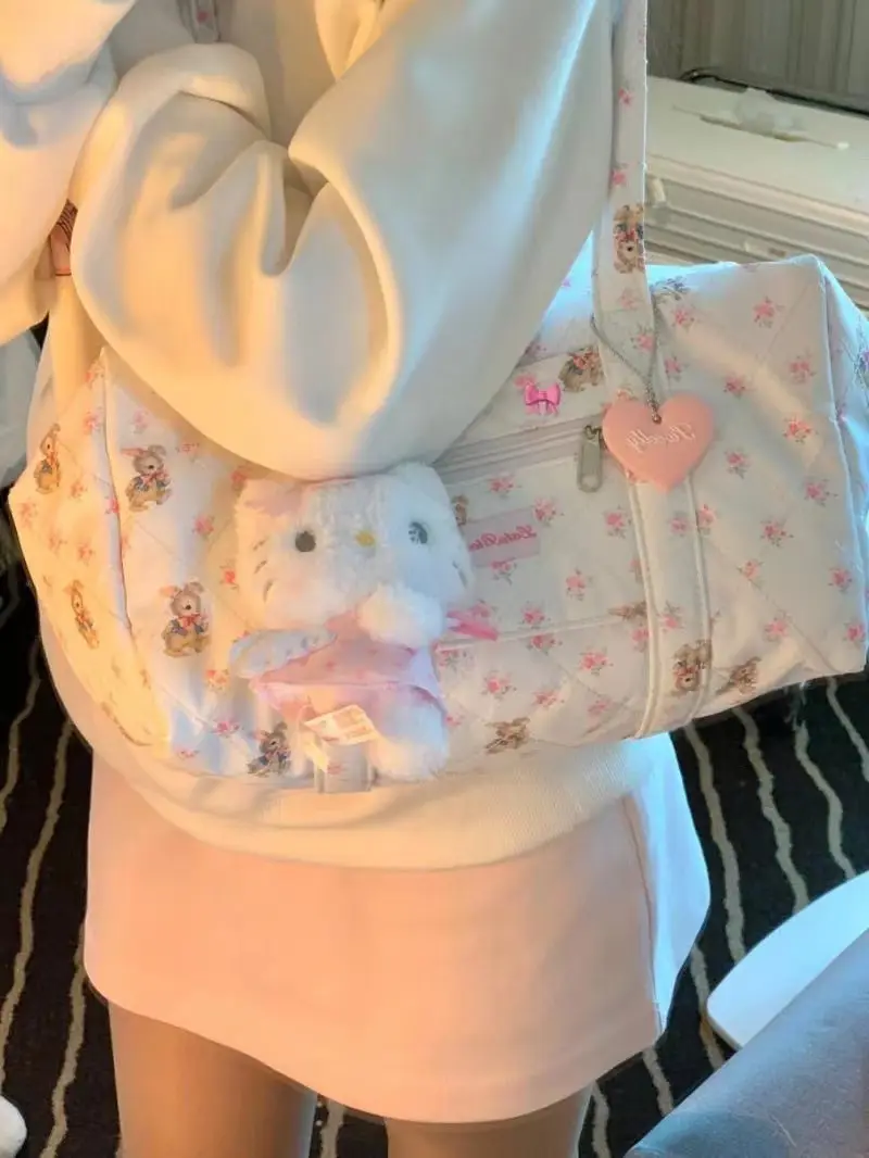 Floral Travel Tote Bag for Girls 2024 Commuter Student — feature 8