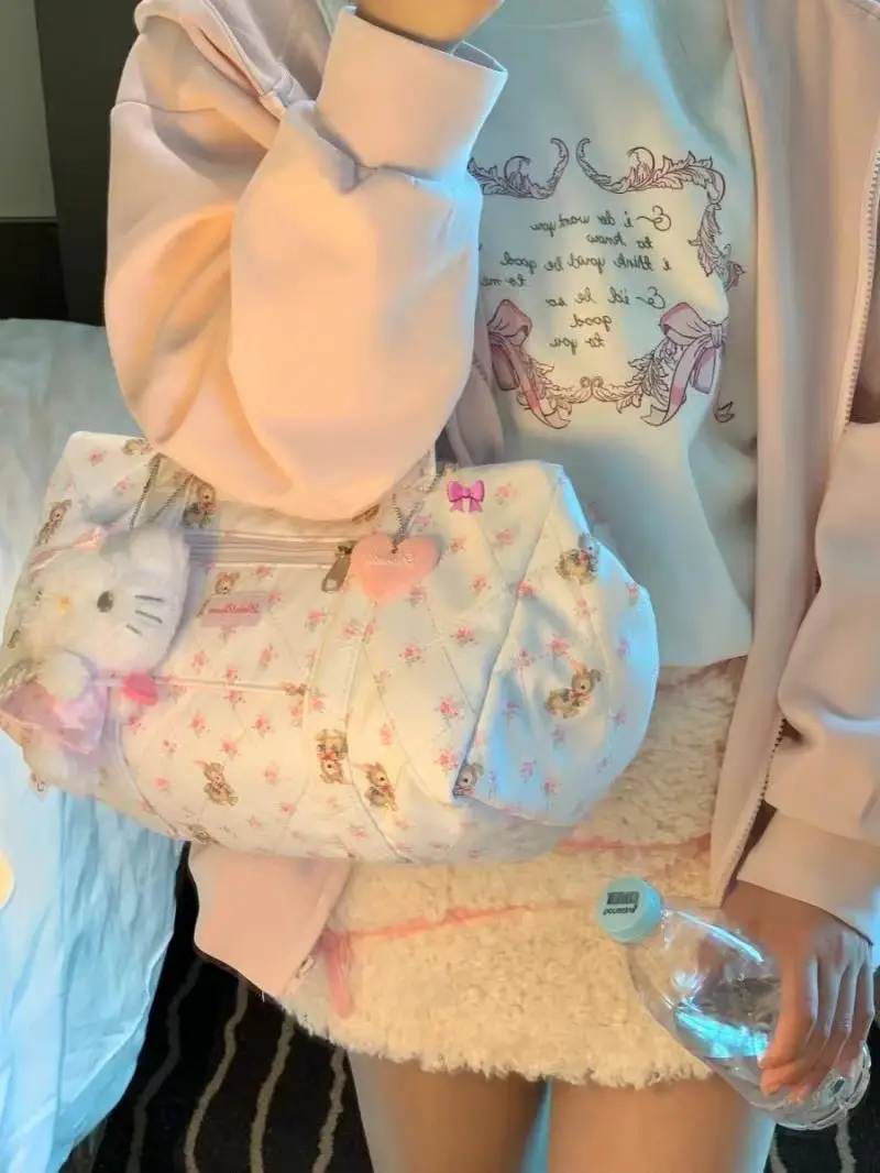 Floral Travel Tote Bag for Girls 2024 Commuter Student — feature 9