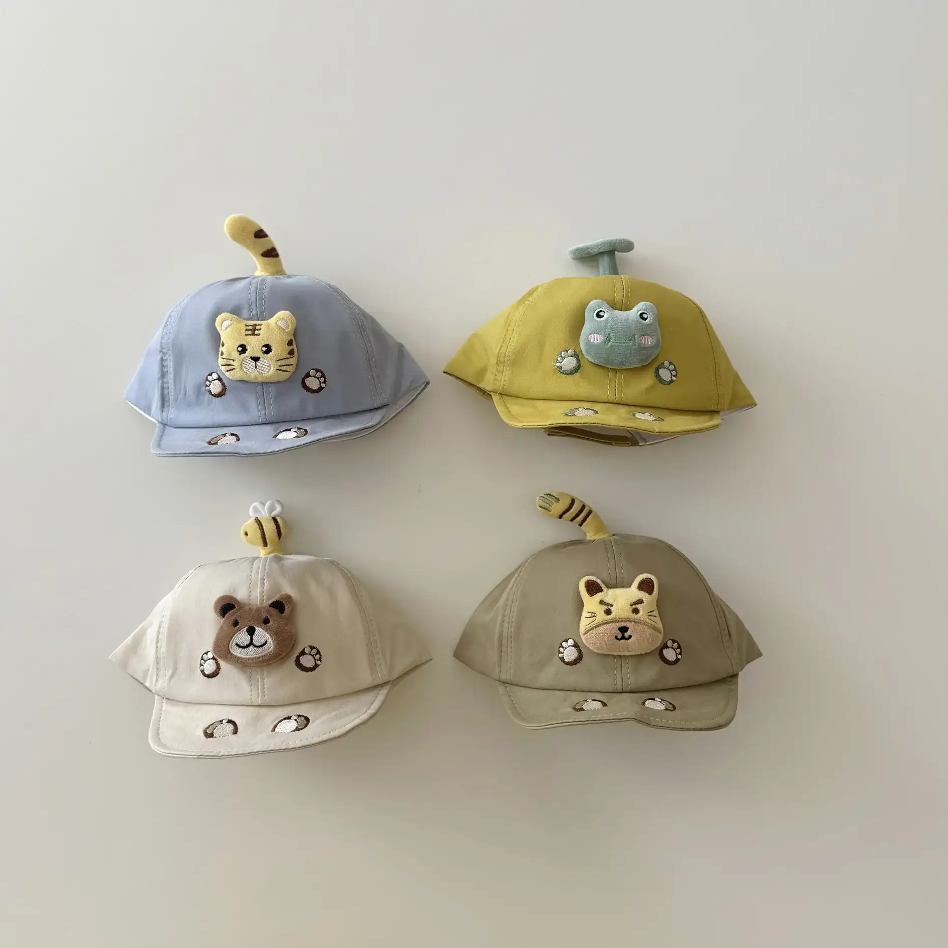 Joker Ins Baby Cap with Bear Design Spring Autumn - Image 4