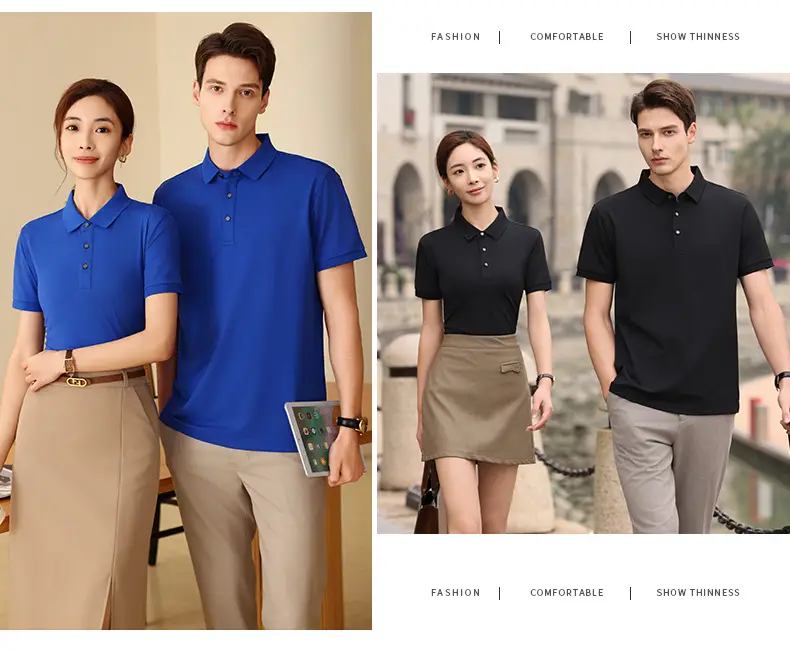 Summer Polo T-Shirt Multi Color Customizable Logo — feature 15