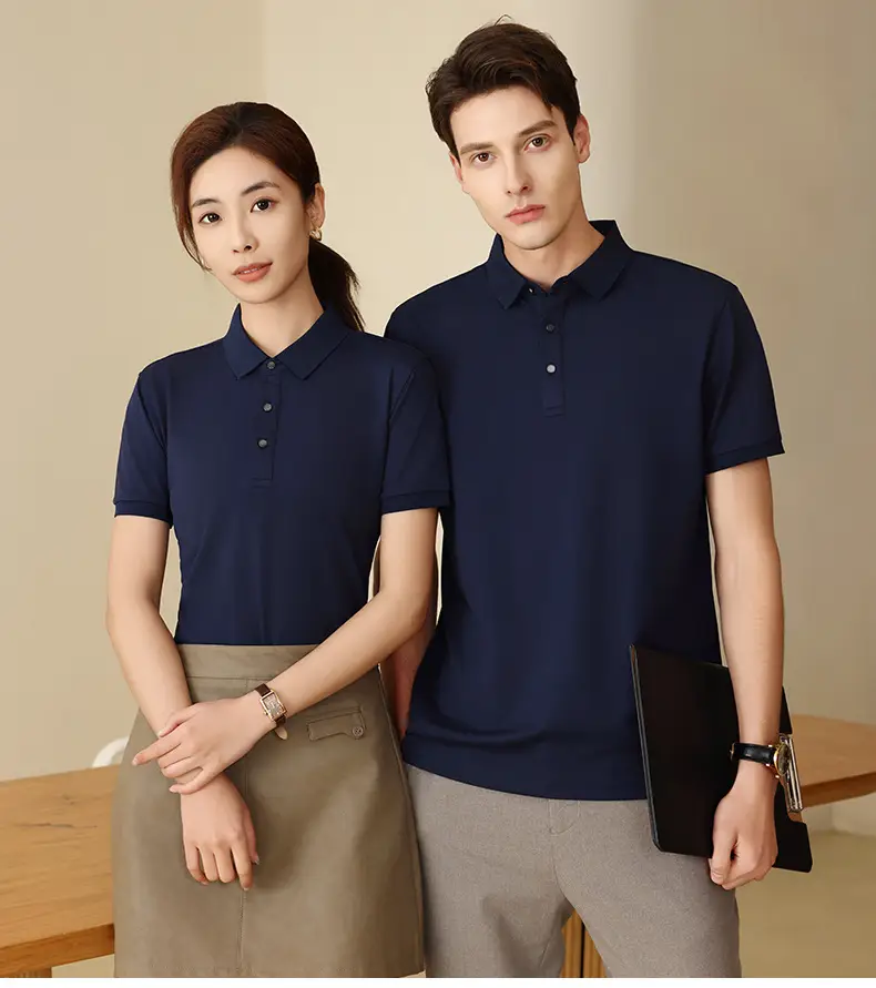 Summer Polo T-Shirt Multi Color Customizable Logo — feature 16
